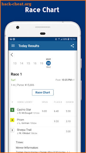 US Racing > Horse Racing Odds, Tips News , Results screenshot