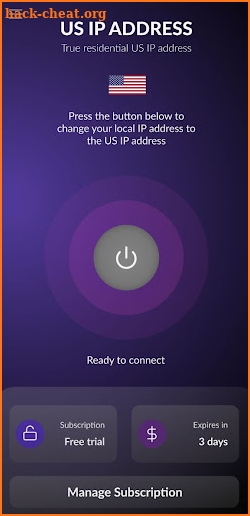 US Residential IP Address VPN screenshot