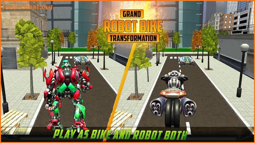 US Robot Bike Transform Shooting Game screenshot