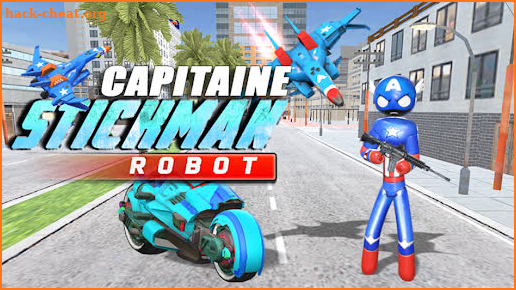 US Robot Stickman Rope Hero - Capitaine American screenshot