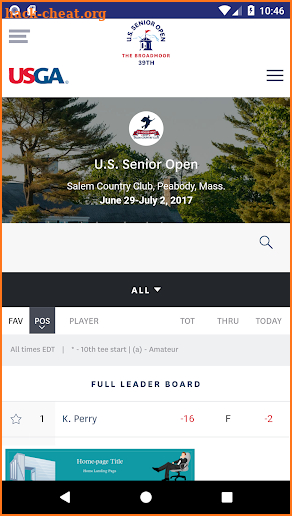 U.S. Senior Open screenshot