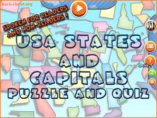 US States and Capitals Puzzle screenshot