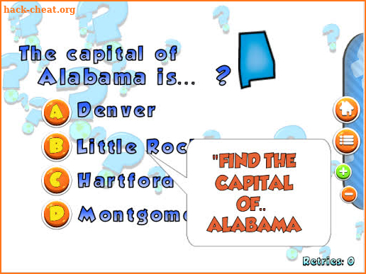 US States and Capitals Puzzle screenshot