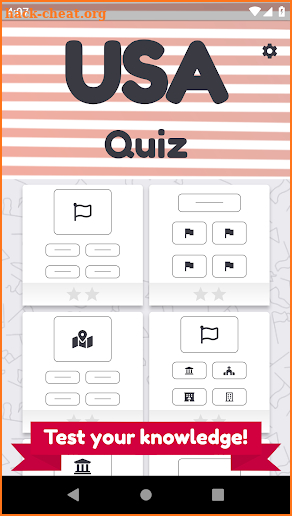 US states quiz – 50 states, capitals and flags screenshot