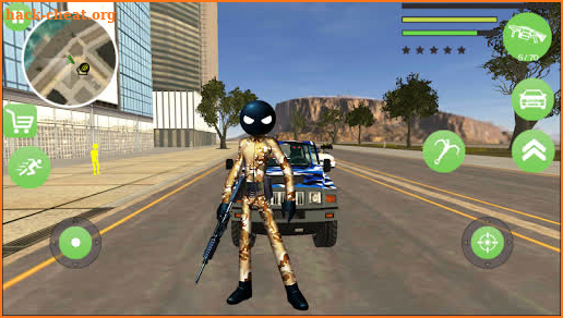 US Stickman Army Stickman Rope Hero Simulator screenshot