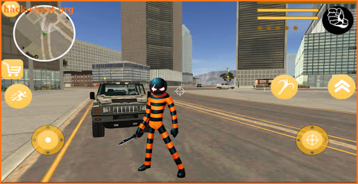 US Stickman Prisoner Rope Hero Gangster screenshot