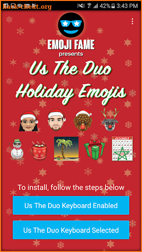 Us The Duo Holiday Emojis screenshot