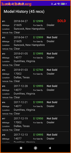 US VIN Finder screenshot