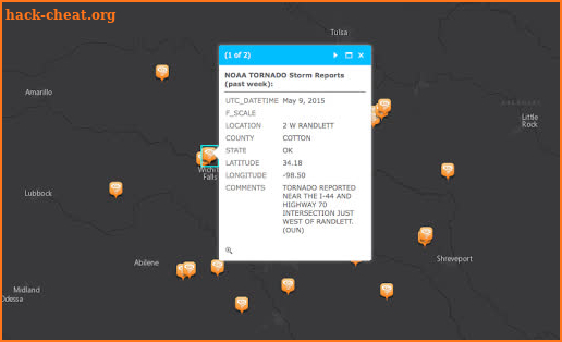 US Weather Tornado Reports screenshot