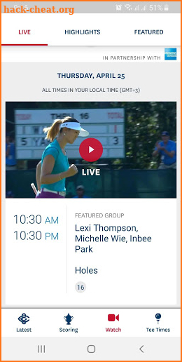 U.S. Women's Open screenshot