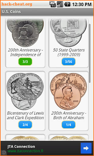 USA and Euro Coins screenshot