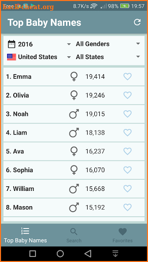 USA Baby Names screenshot