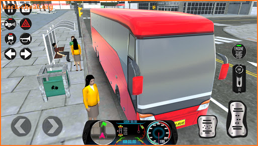 Usa Bus Simulator 2021 Coach Bus Driving Car Games screenshot