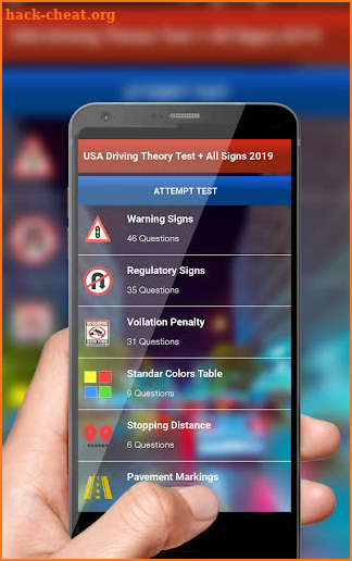 USA Driving Theory Test + All Signs 2021 screenshot