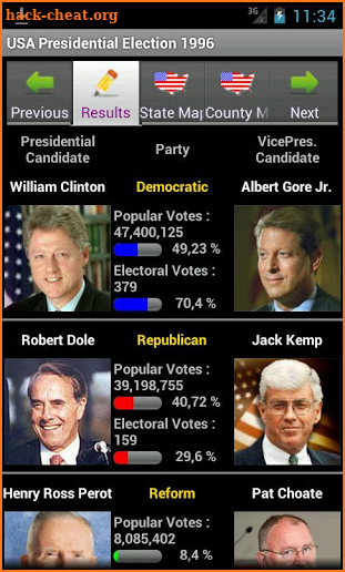 USA Elections Online screenshot