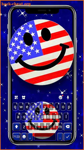 USA Emoji Keyboard Background screenshot