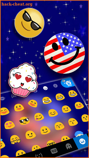 USA Emoji Keyboard Background screenshot