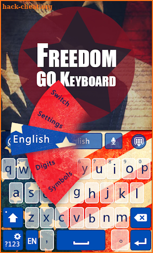 USA Freedom GO Keyboard Theme screenshot