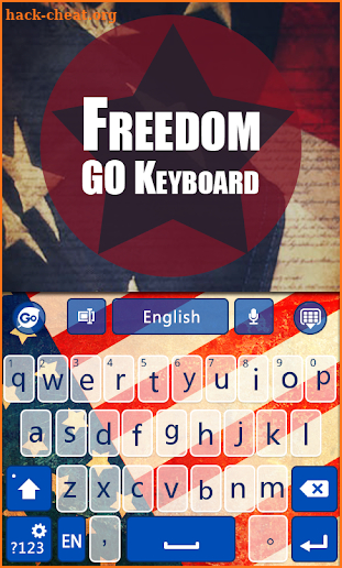 USA Freedom GO Keyboard Theme screenshot