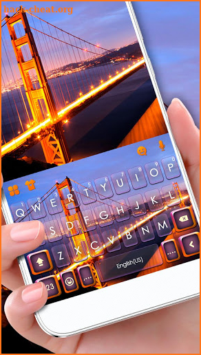 Usa Golden Gate Bridge Keyboard Theme screenshot