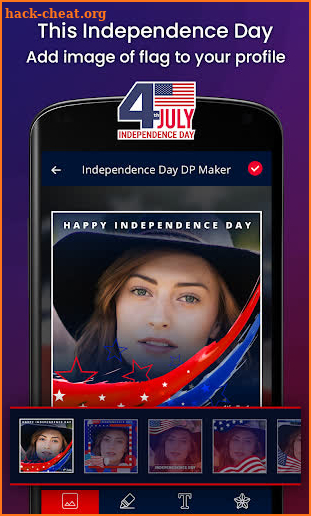 USA Independence Day Photo Frame - 4th July screenshot