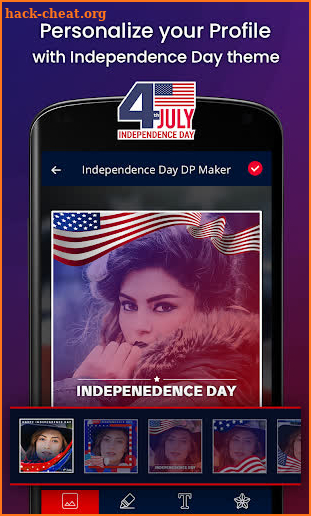 USA Independence Day Photo Frame - 4th July screenshot