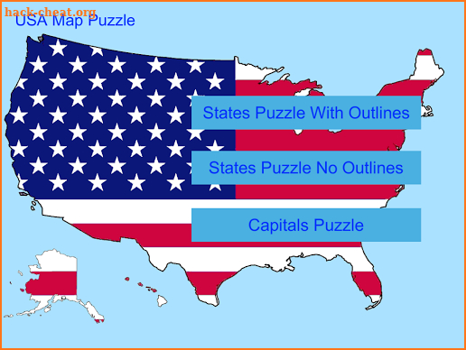 USA Map Puzzle Game screenshot