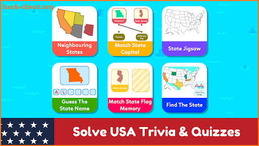 USA Maps Kids Geography Games screenshot