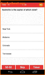 USA States and Capitals Quiz screenshot