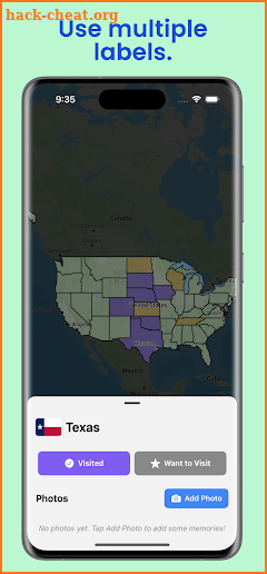 USA States - Map Tracker screenshot
