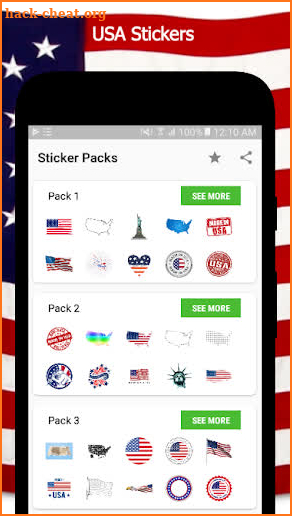 🇺🇸USA Stickers for WhatsApp (WAStickerApps) 🇺🇸 screenshot