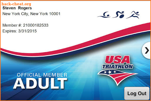 USA Triathlon Card screenshot