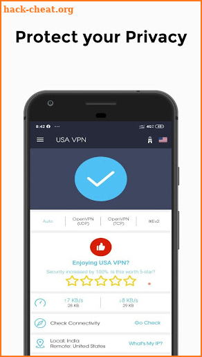 USA VPN - Free VPN & Unlimted Secure VPN screenshot