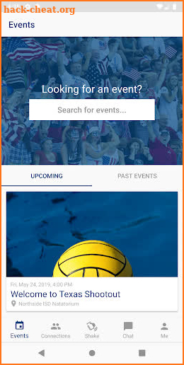USA Water Polo Events screenshot