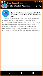 USA  Weather Forecast, Warnings and  Advisories screenshot