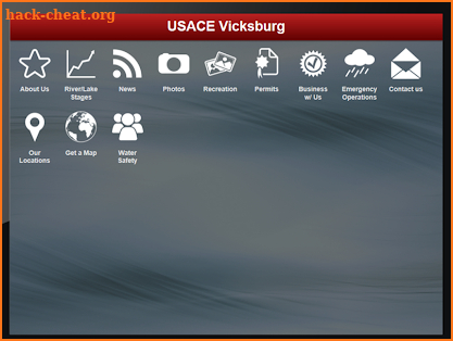 USACE Vicksburg screenshot