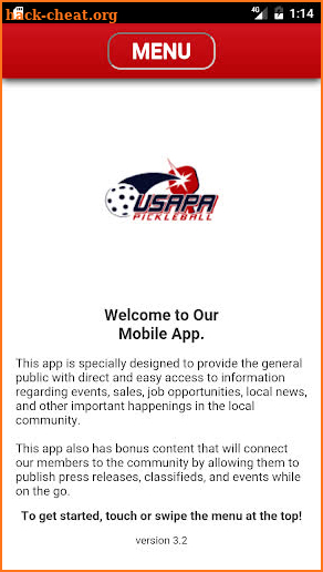 USAPA Pickleball Mobile App screenshot