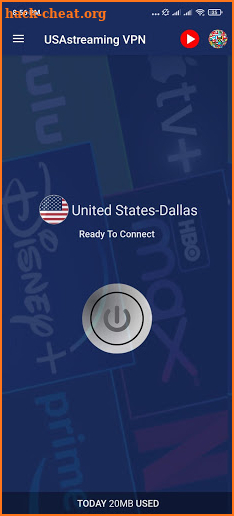 USAstreaming VPN screenshot