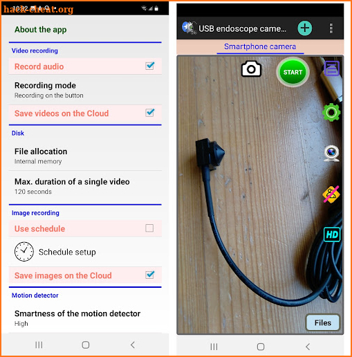 USB OTG camera, Endoscope, EasyCap for Android 10+ screenshot