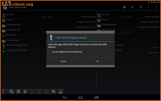 USB Stick Plugin-TC screenshot