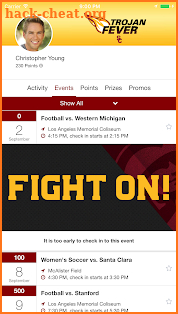 USC Trojan Fever Rewards screenshot
