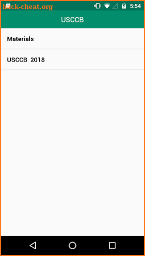 USCCB Mobile Event Application screenshot
