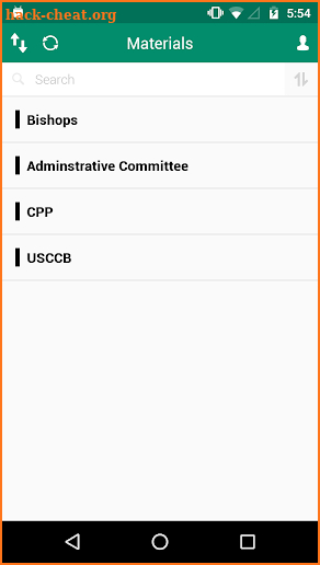 USCCB Mobile Event Application screenshot