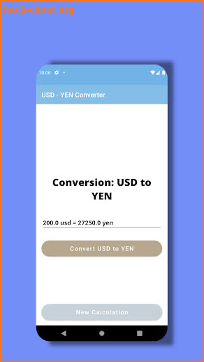 USD to YEN Converter screenshot