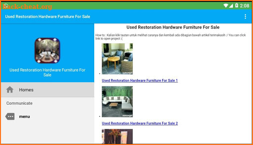 Used Restoration Hardware Furniture For Sale screenshot