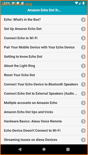User Guide for Echo Dot 3rd Gen screenshot