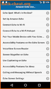 User Guide for Echo Spot screenshot