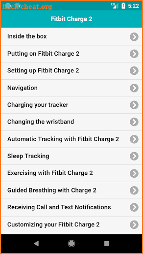 User Guide of Fitbit Charge 2 screenshot