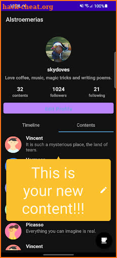 User Profile Demo screenshot