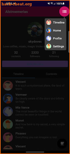 User Profile Demo screenshot